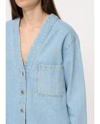 Jill Clear Oversize-Jeansjacke