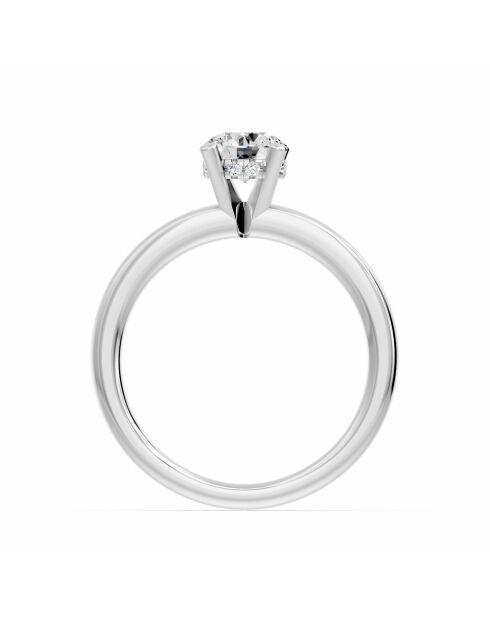 0.50 karaat ronde synthetische diamant solitaire Elisabetta Witgoud