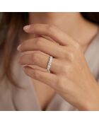 2.80 karaat synthetische diamant alliantie Stefania Yellow Gold