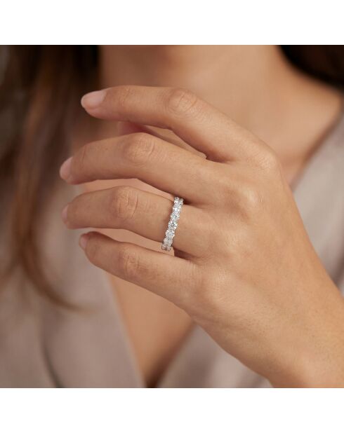 2.80 karaat synthetische diamant alliantie Stefania Yellow Gold