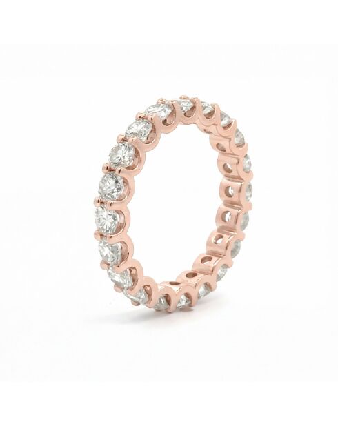 2.80 karaat synthetische diamant alliantie Stefania Rose Gold