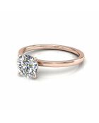 0.50 karaat Ely roségouden synthetische diamantsolitaire