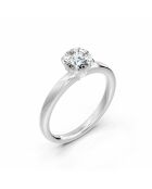 1.00 karaat Olimpia witgouden ronde synthetische diamantsolitaire