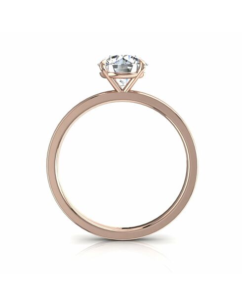 0.50 karaat Ely roségouden synthetische diamantsolitaire