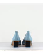 Escarpins en cuir Mildred bleus