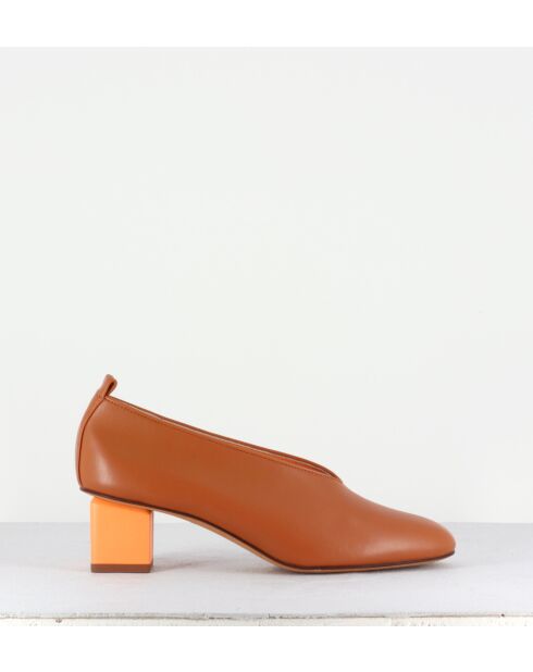 Escarpins en cuir Mildred camel