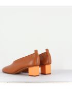 Escarpins en cuir Mildred camel