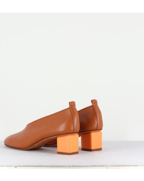 Escarpins en cuir Mildred camel