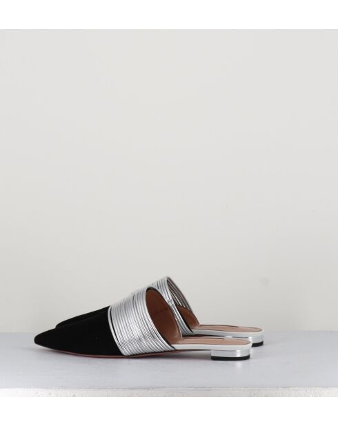 Rendezvous zwarte leren muiltjes