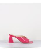 Pantoletten Tasha aus Leder in Rosa - Absatz 8 cm