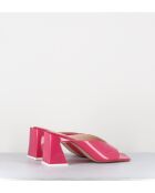 Pantoletten Tasha aus Leder in Rosa - Absatz 8 cm