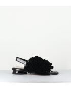 Alison zwarte leren sandalen