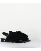 Alison zwarte leren sandalen