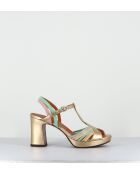 Sandali Kija44 in pelle multicolor - tacco 9cm