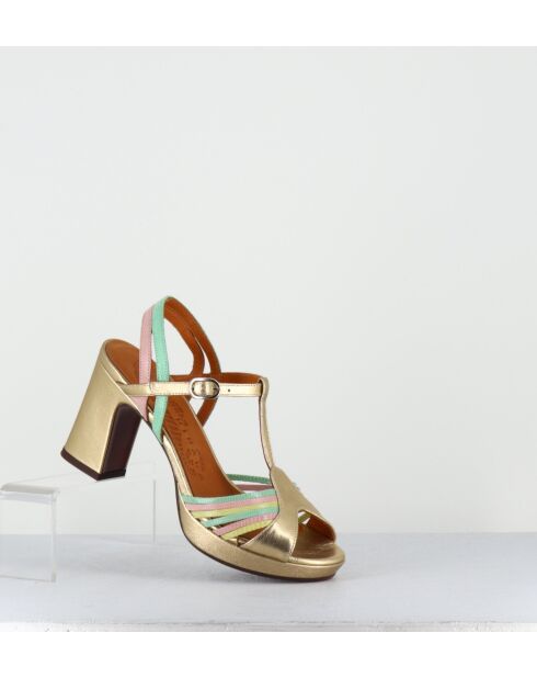 Sandali Kija44 in pelle multicolor - tacco 9cm