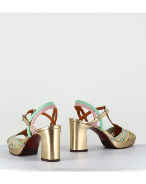 Sandali Kija44 in pelle multicolor - tacco 9cm