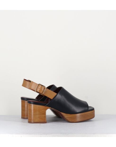 Sandali Milou nuit in pelle - tacco 6cm