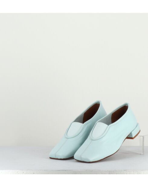 Ballerines en cuir Gillian bleues