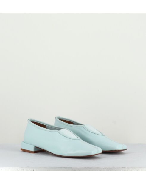 Ballerines en cuir Gillian bleues