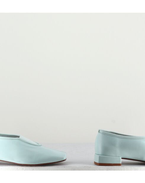 Ballerines en cuir Gillian bleues