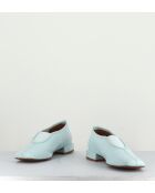 Ballerines en cuir Gillian bleues