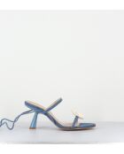 Blaue Ledersandale Kendra - 6,5 cm Absatz