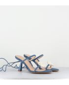 Blaue Ledersandale Kendra - 6,5 cm Absatz