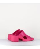 Sabot in pelle rosa fulvo - tacco 6cm