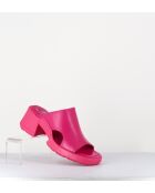 Sabot in pelle rosa fulvo - tacco 6cm