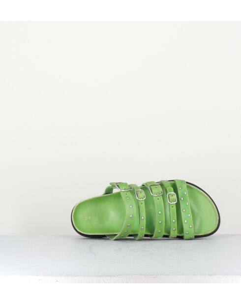 68750 groene leren sandalen
