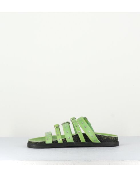 68750 groene leren sandalen