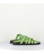 68750 groene leren sandalen