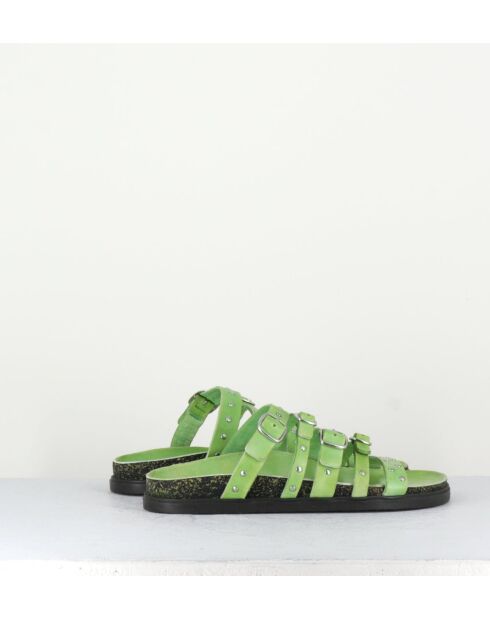 68750 groene leren sandalen