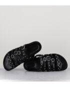 68750 zwarte leren sandalen