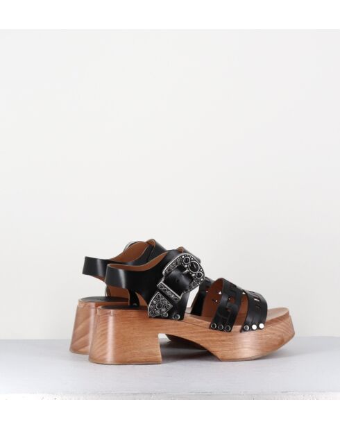 Sandali 3610 in pelle nera