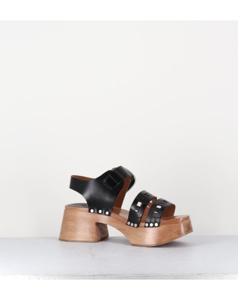 Sandali 3610 in pelle nera