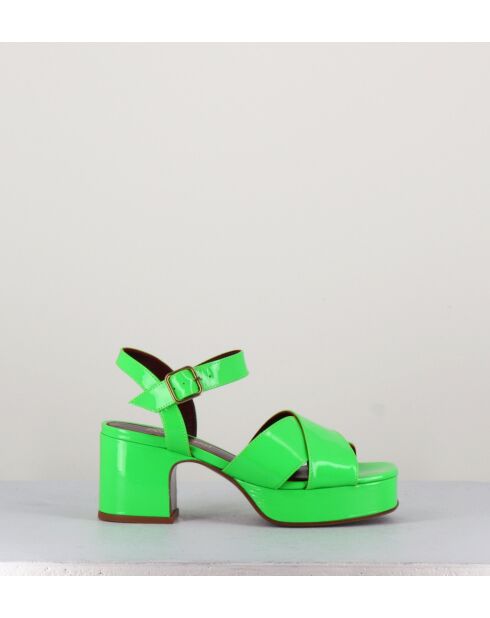Sandali Mirin in pelle verde - tacco 6cm
