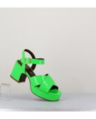 Sandali Mirin in pelle verde - tacco 6cm