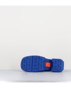 Blaue Blissa-Gummi-Clogs mit 6 cm Absatz