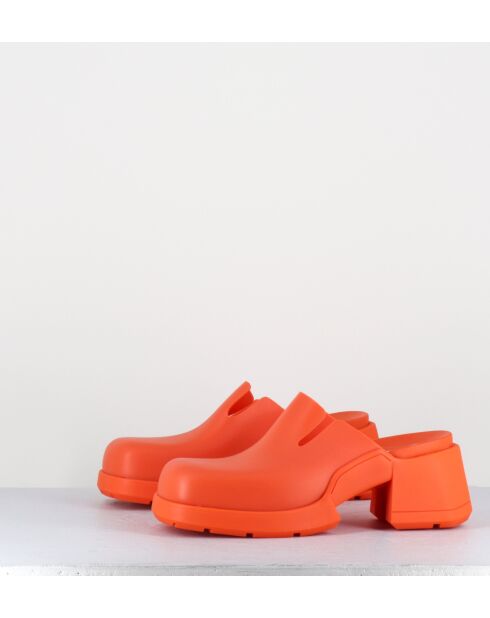 Zoccoli in gomma arancioni Blissa - tacco 6cm