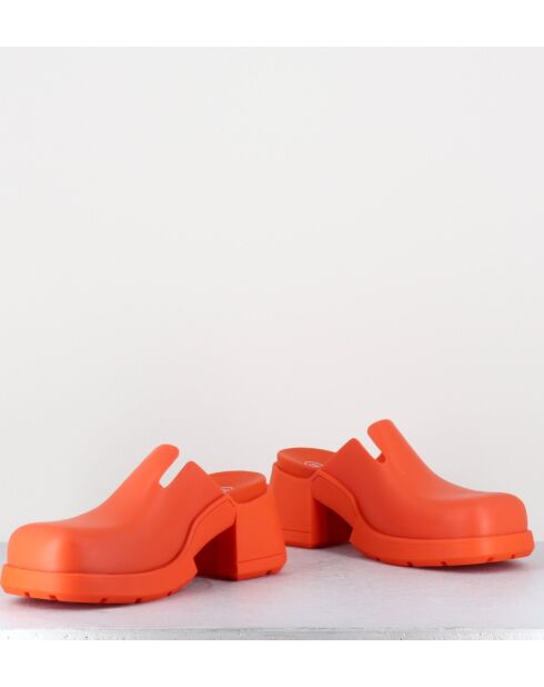 Zoccoli in gomma arancioni Blissa - tacco 6cm