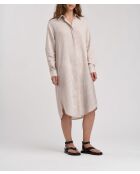 Robe chemise droite rayée Jasa poudre