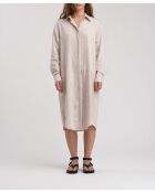 Robe chemise droite rayée Jasa poudre