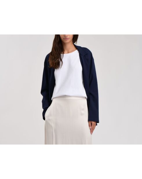 Bamako ecru soepelvallende satijnen lange rok