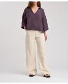 Milo Jay ecrufarbene Baumwollhose