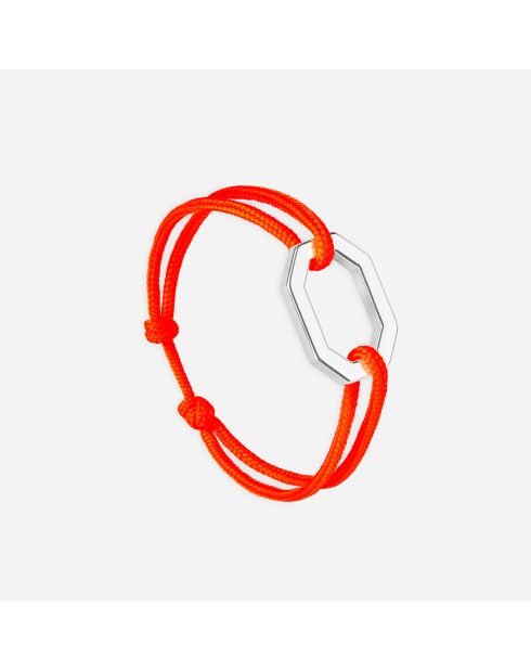 Octagon 22mm versilbert/orange plattiertes Armband