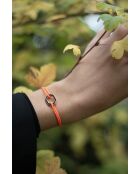 Bracelet Octogone 16mm plaqué doré/blanc/beige