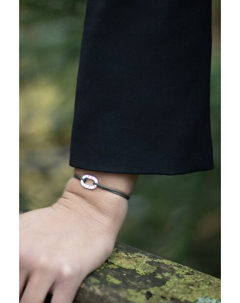 Gehamerde zilver/kaki vergulde platte schakelarmband van 16 mm