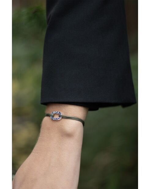 Gehamerde zilver/kaki vergulde platte schakelarmband van 16 mm