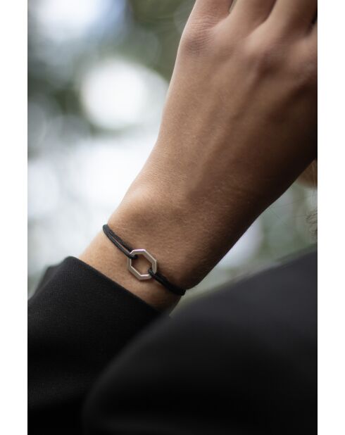 16 mm verzilverde achthoekige armband